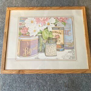 Vintage Ann Marie Murphy "Genteel Biscuits" Print Bernard Picture Co 1986 Framed